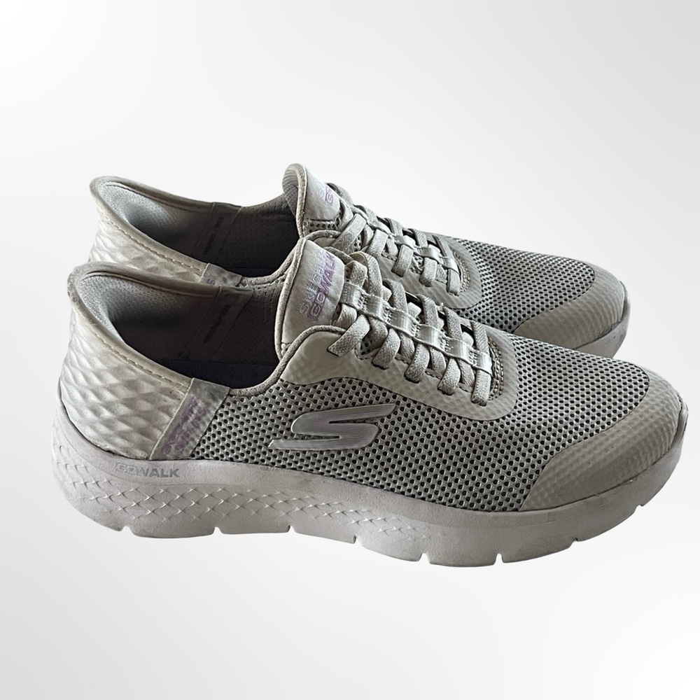 Skechers Light Beige Athletic Shoes in size 6.5 - Picture 2 of 7